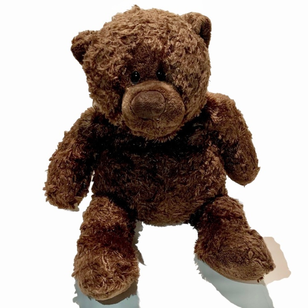 G by  GUND Chocolate Brown Fuzzy Teddy Bear Classic Y Smile Plush Stuffed Animal
